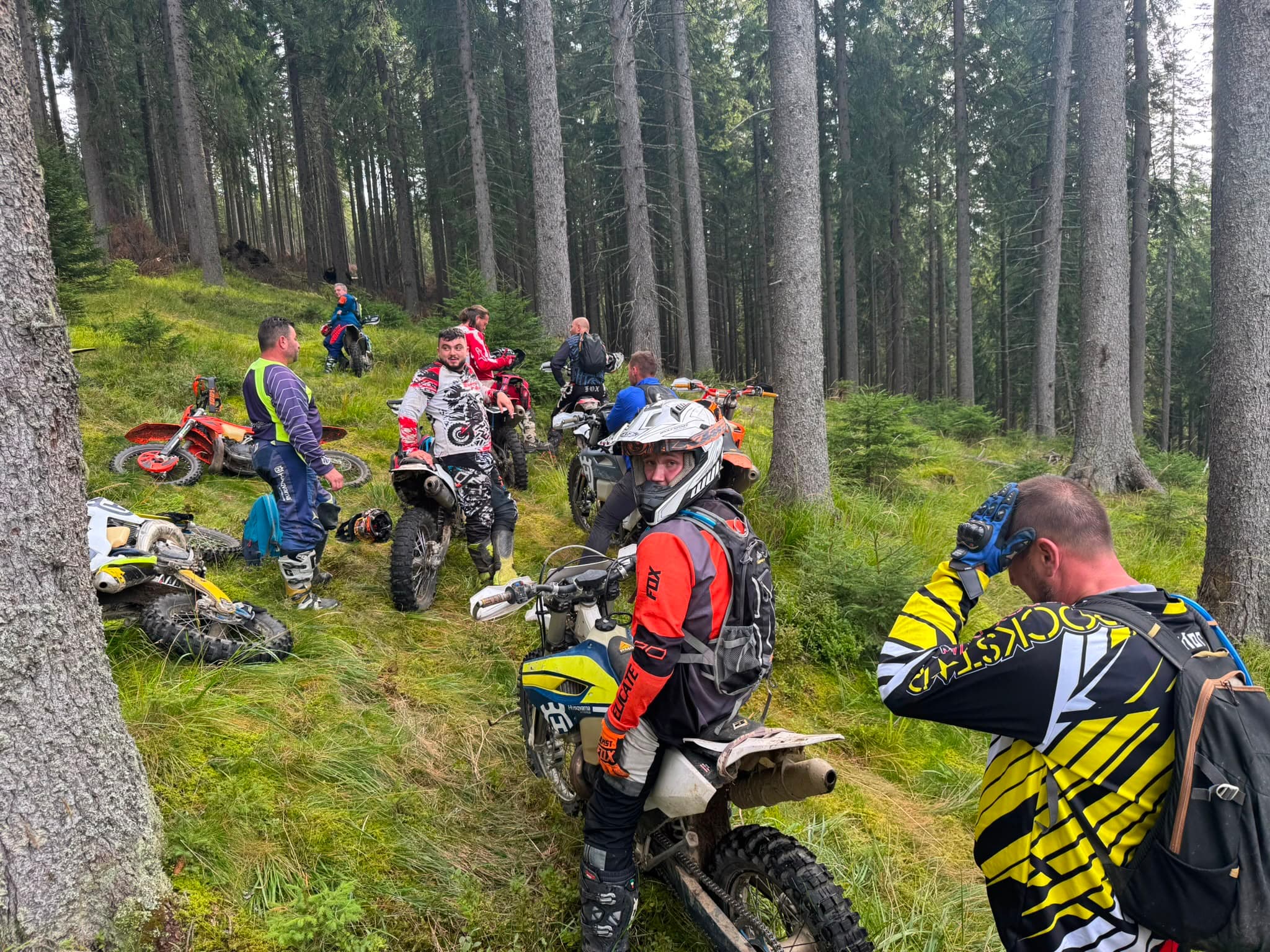 Enduro riding through Romania