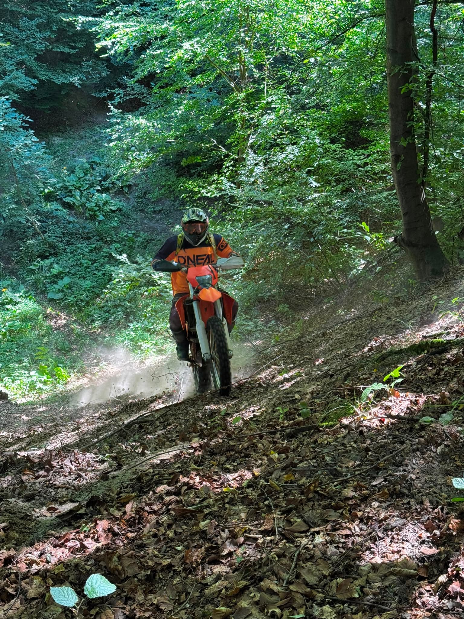 Enduro rider in Romania